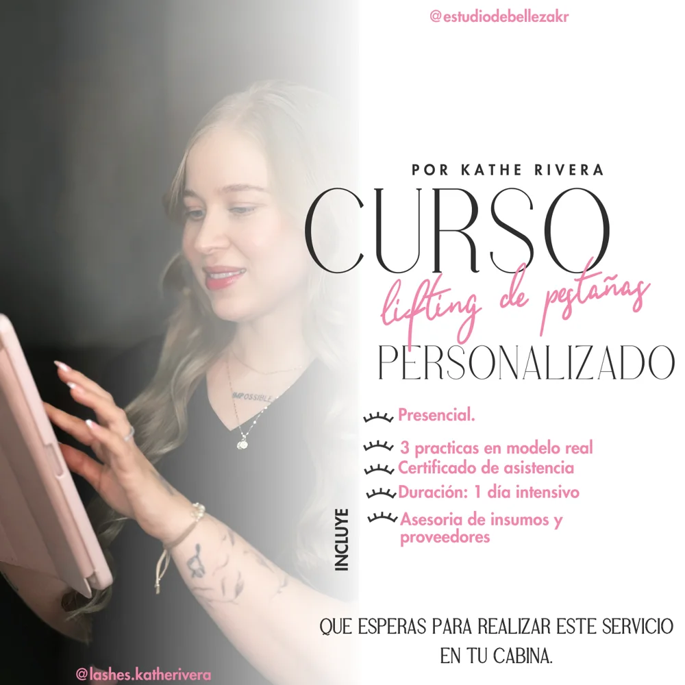 Curso presencial de lifting coreano